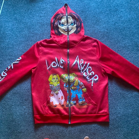 Sweaters | Chucky Doll Zip Up Sweatshirt | Poshmark